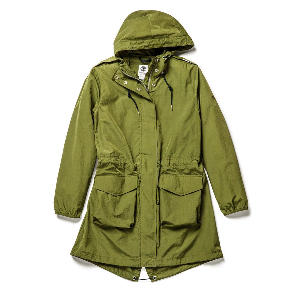 Timberland Womens Parka Lightweight Parka - Olive - India IG5093821